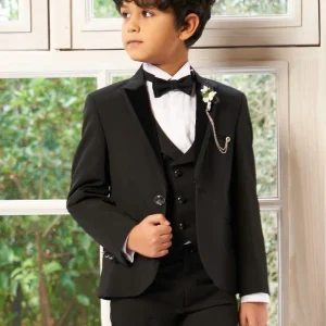 Isaac - Costume 5 pièces noir pour enfant