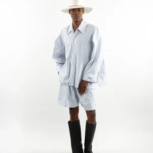 Chemise structurée à rayures