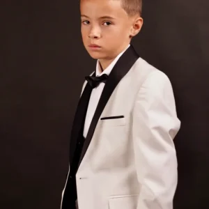 Kenan - Costume noir et blanc 4 pièces pour enfant