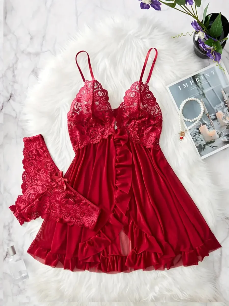 Ensemble Nuisette Grande Taille avec Culotte – Image 2