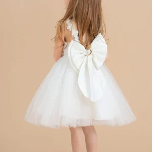 Robe Dentelle Enfant Tulle Satin