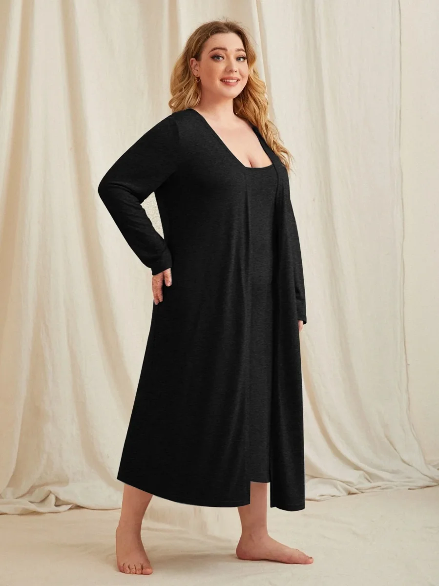 Ensemble Nuisette et Kimono Grande Taille – Image 3