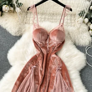Robe Nuisette Velours
