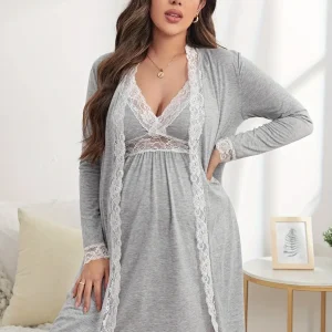 Ensemble Nuisette en Dentelle pour Femme Enceinte